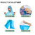 班哲尼分体雨衣加厚雨披户外登山旅行雨裤雨具可重复使用5个装蓝 居家必备第5张高清大图