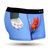 DarkShiny 日本高科面料 小猫咪抓金鱼 男式平角内裤「MOWA06」(蓝色 S)第2张高清大图