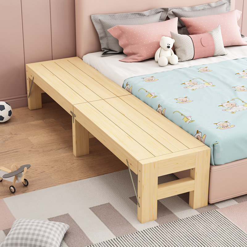 折叠拼接床加宽床边实木儿童侧边加长小床延边无缝大人床拼接神器定制