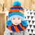 秋冬婴儿帽子围脖套装1-2岁毛线帽围巾男女宝宝帽子0-3-6-12个月(米色)第5张高清大图