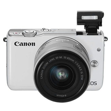 【真快乐自营】佳能(Canon)EOS M10(EF-M15-45IS STM/EF-M55-200IS STM)微型单电套机 白色