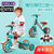 儿童无脚踏扭扭车 适合1-3-6岁小孩两用三轮平衡车助步滑行自行车(桔色)第2张高清大图