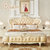 拉斐曼尼 GFA013 欧式床 法式田园床双人床1.8米大床 卧室奢华雕花公主床皮床(香槟金 1.8m*2.0m)第2张高清大图