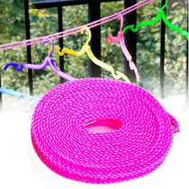 雨花泽（Yuhuaze）栅栏式5米晒衣绳 防风防滑梯形晾衣绳（粉色） YHZ-90389