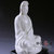中国龙瓷 德化陶瓷白瓷观音菩萨佛像 蒲团观音第3张高清大图
