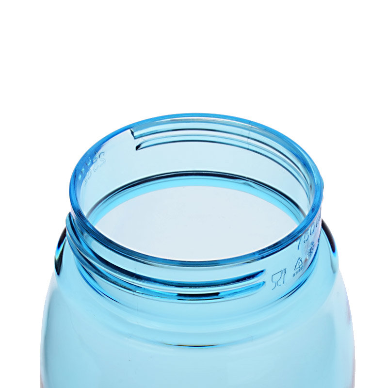 特百惠乐活水杯750ml大容量新款便携防漏带盖提绳运动水杯子乐活薄荷