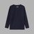 Skechers斯凯奇21新款圆领针织宽松长袖衫男子运动上衣L420M154(藏青色)第2张高清大图