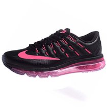 耐克男鞋MAX气垫运动鞋跑步鞋皮面女士运动鞋气垫女鞋806771-1A(黑蓝红)