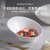 异形沙拉碗斜口碗高颜值创意陶瓷大号网红家用ins蔬菜水果碗汤碗(8.5寸巴克沙拉碗)第2张高清大图
