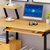 物植 电脑桌家用办公写字桌 LM-10(90cm黑底白花+黒架)第5张高清大图