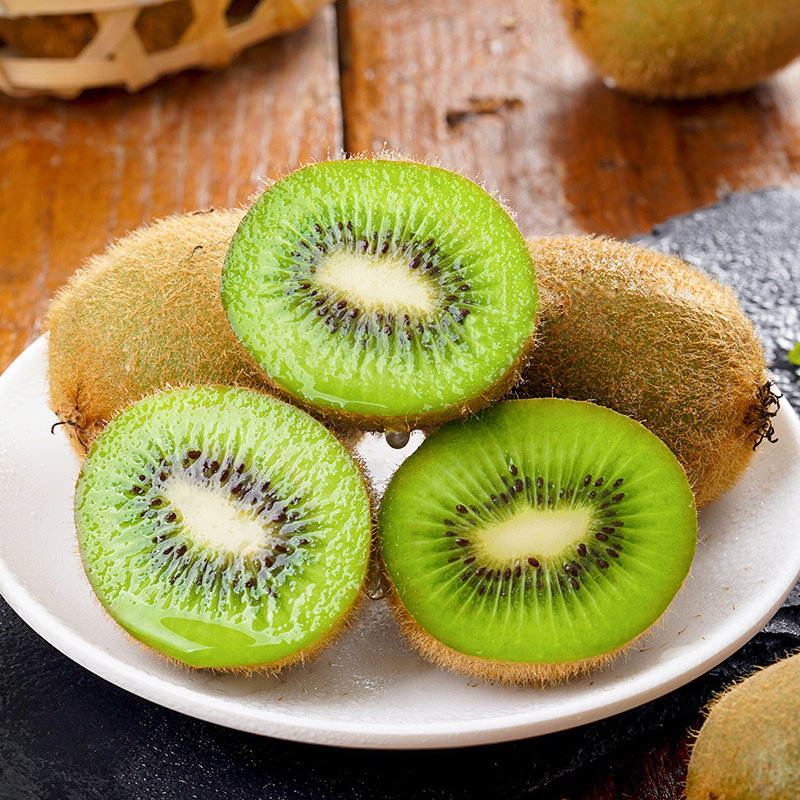 誉福园陕西绿心猕猴桃20枚110130g酸甜多汁肉嫩爽口