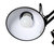 美的LED小台灯泡护眼书桌学生办公室长臂插电工作超亮强光插电式(典雅白+usb充电线)第4张高清大图