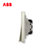 ABB开关插座面板轩致无框香槟银色系列USB+五孔一开单控双控错位二三插三孔16A电视电话电脑六类网插86型家用面板(两开单控AF122-CS)第4张高清大图