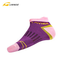 雷诺斯 户外登山徒步袜子 男女运动袜排汗防滑耐磨透气速干袜(女）紫色 )
