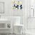 蜗家浴室洗衣机置物架 卫生间马桶架厕所整理架落地收纳层架子Z702(白色)第4张高清大图