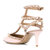 Valentino女士粉色铆钉小牛皮高跟鞋 UW2S0375-VOD-20L37.5粉 时尚百搭第2张高清大图