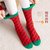 蔓楚女士精美提花红色圣诞袜4双装均码其他 红色提花圣诞袜第2张高清大图