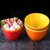 A5密胺蔬菜桶仿瓷生菜桶塑料青菜碗调料斜口碗自助火锅餐具酱料碗(红色 选项以图为准)第3张高清大图