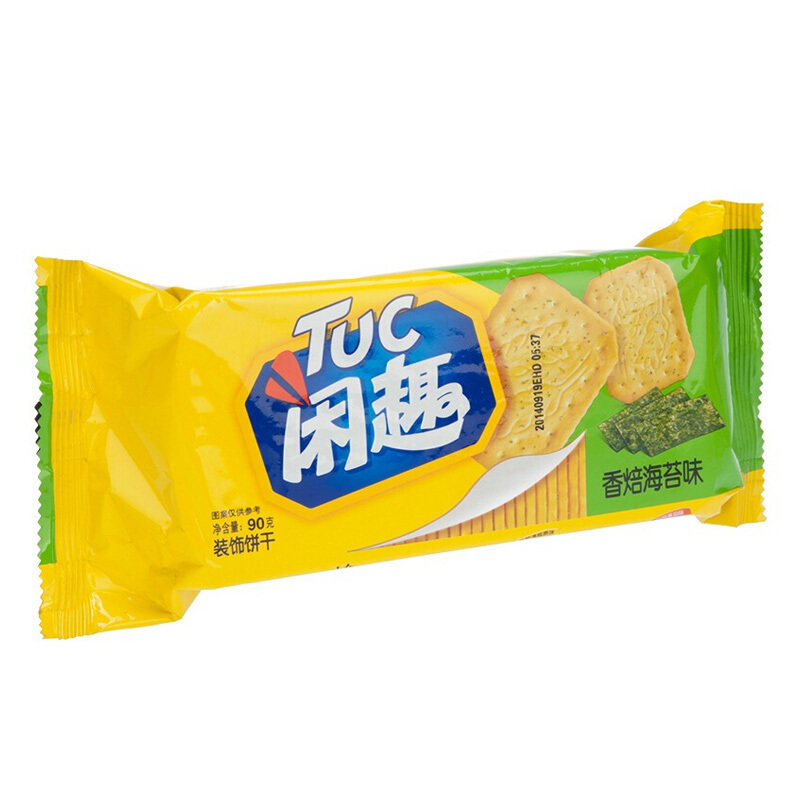 闲趣香焙海苔味薄脆饼干90g (新老包装随机发货)【图片 价格 品牌 报