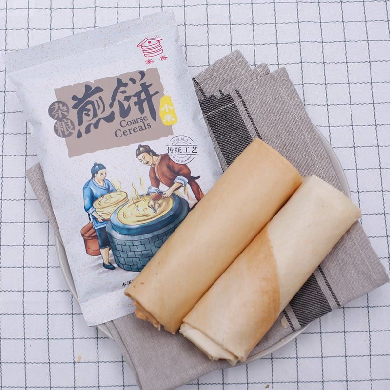 寨香杂粮煎饼纯手工50g10袋早餐东北煎饼500g独立包装不加糖专利产品