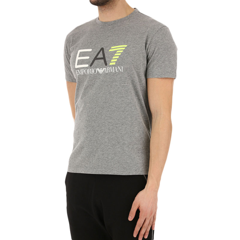 emporioarmani男士灰色印花短袖t恤3ypte7pj78z3904xxl码灰时尚百搭