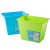 HOYO好友 Q0360 餐厨垃圾桶/塑料垃圾篓/杂物桶/家用垃圾桶/无盖(蓝色)第2张高清大图