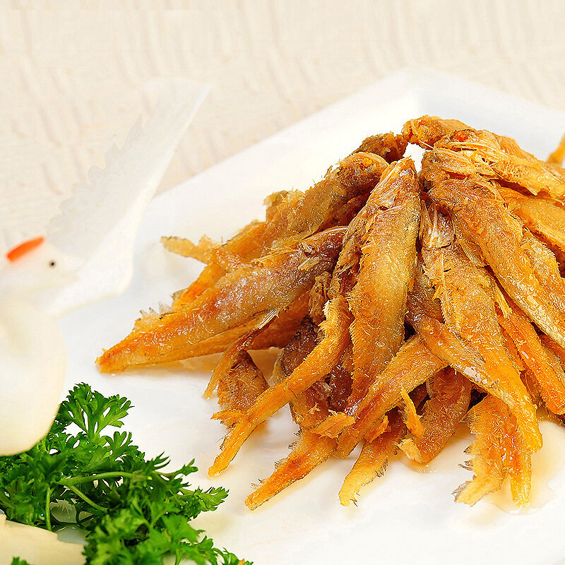 真正老陆稿荐太湖凤尾鱼150g卤味熟食零食小鱼干中华老字号