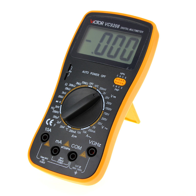 胜利仪器(victor) vc9208 数字万用表 高精度数字多用表 高性能清晰万