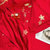 公主风60s支长绒棉贡缎四件套红色婚庆刺绣被套全棉1.8m床上用品(幸福牵手)第3张高清大图