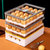 鸡蛋收纳盒保鲜盒冰箱专用厨房整理神器鸡蛋盒抽屉式架托多层托盘(透黄 单层（可放24个鸡蛋） 默认版本)第7张高清大图