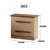 御品工匠 北欧现代 全实木床头柜 卧室家具 储物柜（不单售）(B03)第2张高清大图