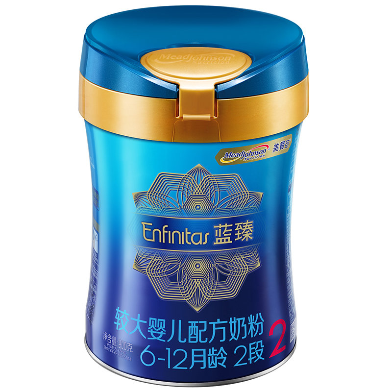 美赞臣蓝臻2段612个月婴儿配方牛奶粉900g1罐装