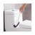 U型设计卫生间清洁创意无死角软毛洁厕刷居家弯曲塑料长柄马桶刷(灰色)第3张高清大图