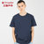 TP新款t恤男短袖纯棉宽松纯色男士圆领大码半袖体恤衫 TP8046(藏青色 M)第5张高清大图