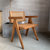北欧现代简约经典设计师昌迪加编藤餐椅餐厅白橡木实木扶手椅子(橡木+帆布咖色软包)第4张高清大图