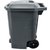 俊采云JCY-E3带轮脚踏果壳箱 商用户外垃圾桶酒店带盖果皮箱 70L灰色（单位：个）(灰色 JCY-E3)第4张高清大图