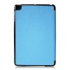 iPad mini 保护套P22 iPadmini皮套 皮料纵纹 电压皮套(天蓝)