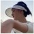 赵露思同款帽子女夏季防晒空顶帽防紫外线遮阳帽白色太阳帽运动帽(白色KD01)第3张高清大图