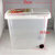 双庆 防虫防蛀带盖滑轮米桶 储米箱12公斤(白色)第4张高清大图