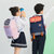 卡拉羊小学生书包儿童减负一体式可打开韩版学院风背包1-5年级藏青色 国美超市甄选第3张高清大图
