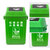 ABEPC新国标20L加厚分类垃圾桶摇盖绿大号 图标可定制第5张高清大图