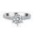CRD克徕帝珠宝 奢华女王之冠 皇冠六爪钻戒 求婚结婚钻戒（镶嵌钻石款）（共约40分/25颗 H VS)G0787F第2张高清大图