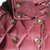 Burberry女士砖红色锦纶双排扣修身连帽羽绒服 3933552S码砖红色 时尚百搭第6张高清大图