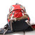 公狼登山包防水 户外背包双肩 男女旅行旅游折叠背囊 骑行徒步65L(红色)第5张高清大图