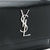 YSL圣罗兰女士SUNSET系列黑色牛皮银色logo褡裢单间包黑色 时尚百搭第6张高清大图