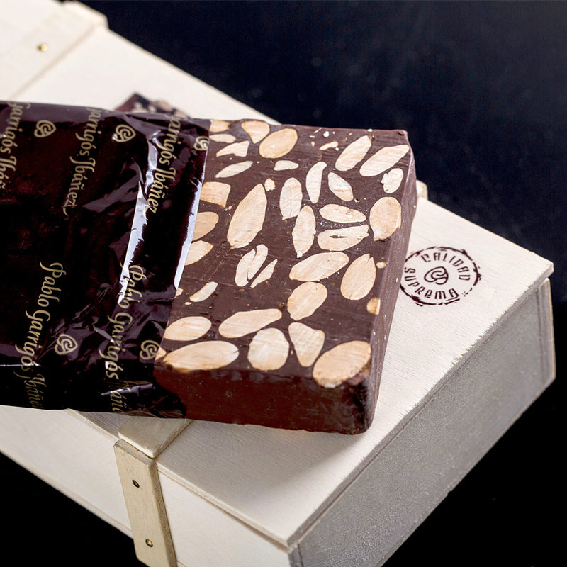 pablo/巴布洛 西班牙进口巧克力 手工巧克力 精选杏仁巧克力木盒 300g