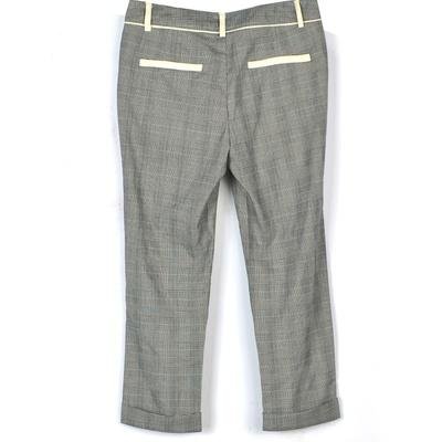 曼爱莎（myelsa）KZ1320318X简易复古铅笔裤七分裤(灰色 M)