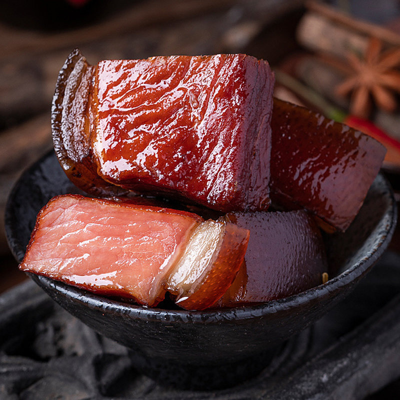 土家腊肉后腿腊肉坐墩肉500g烟熏腊肉咸肉七分瘦肉三分肥肉