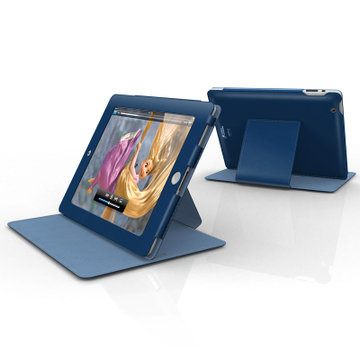 名人（WIT）WAS-PD3-FCP01 iPad2/3 PU皮套套装（蓝色）