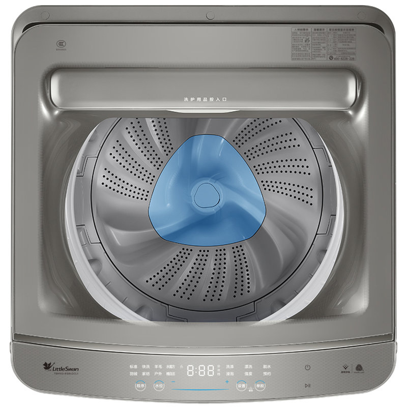小天鹅littleswantbm1008188udcly10公斤波轮洗衣机水魔方技术巴赫银